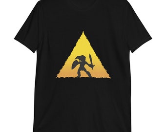Camiseta unissex Herói Hyliano, camiseta com estampa para gamer, vestuário para videogame