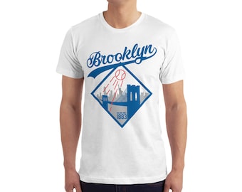 Camiseta de beisebol do Brooklyn: camiseta vintage NY Fan