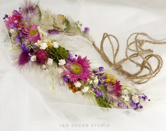 Bridal Flower crown Bridesmaids crown Country wedding Natural flower Headpieces Bridal Headpieces Meadow flowers  Maternity photo session
