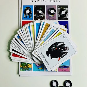 Rap Lotería™ Game / Hip-Hop Lotería Parody Gift / Lotería Parody / Hip-Hop Board Game gift / Lotería Hip-Hop Mexican Bingo / Board game gift