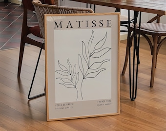 Henri Matisse Abstract Print | Matisse Print, Abstract Poster, Matisse Flower, Matisse Art Prints, Mid-Century Decor, Printable Art
