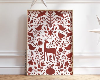 Christmas Printable Art | Merry Christmas Art, Holiday Printable, Christmas Poster, Christmas Art, Holiday Decor, Instant Download