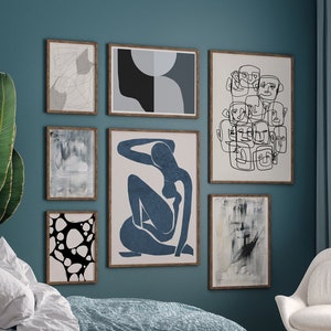 Gallery Wall Set | Abstract Wall Art, Bundle Print Set, Minimalist Gallery, Instant Download, Printable Wall Art