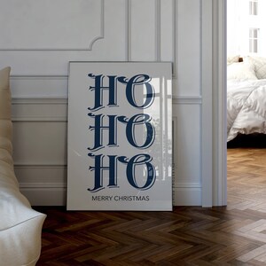 HO HO HO Christmas Printable | Christmas Art, Christmas Quote, Holiday Art, Christmas Print, Christmas Poster, Digital Download