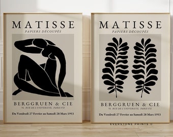 Henri Matisse Druck Set | Abstraktes Ausstellungsplakat (Digitaler Download)