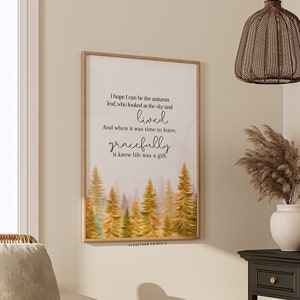 Autumn Quote Art | Autumn Wall Art | Fall Art | Seasonal Art | Autumn Decor | Fall Decor | Fall Printable Art | Printable Wall Art