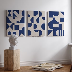 Geometric Wall Art | Set of 3 Prints, Mid Century Modern, Geometric Art, Abstract Geometric Wall Art, Minimalist Prints