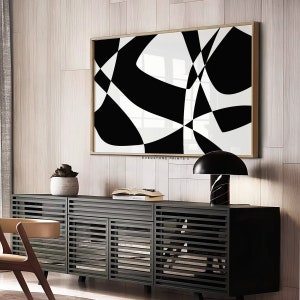 Black Abstract Art Print, Black and White Abstract Art, Printable Art, Gallery Wall Art, Minimal Prints, Modern wall art, Printable Poster