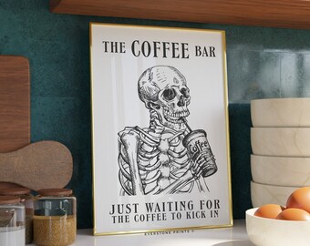 Arte mural de café / Arte de cafetería, Arte de cocina, Impresión de café, Póster de café, Arte de cafetería, Arte de regalo de café, Póster de cocina, Arte mural imprimible