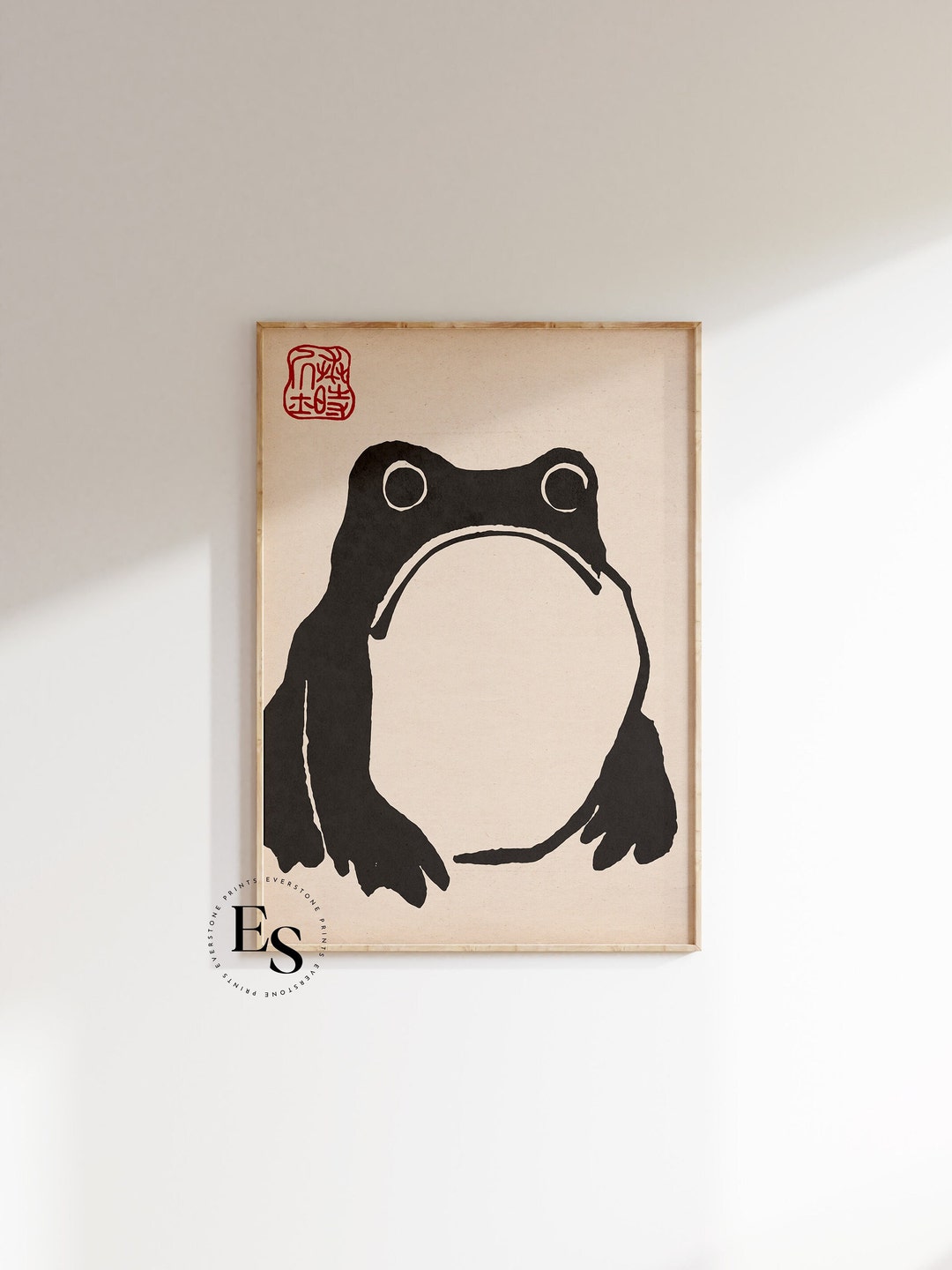 Japanese Frog Print Vintage Japanese Print Animal Vintage Etsy