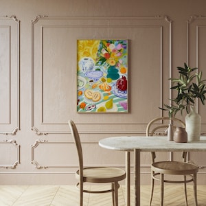 Kitchen Wall Art Still Life Art, Kitchen Decor, Floral Wall Art, Fruit ...