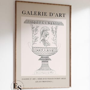 Arte de jarrones / Impresión de jarrones modernos, Impresión de pared moderna, Arte de pared de galería, Impresión de jarrones, Arte de pared griego, Arte de pared imprimible