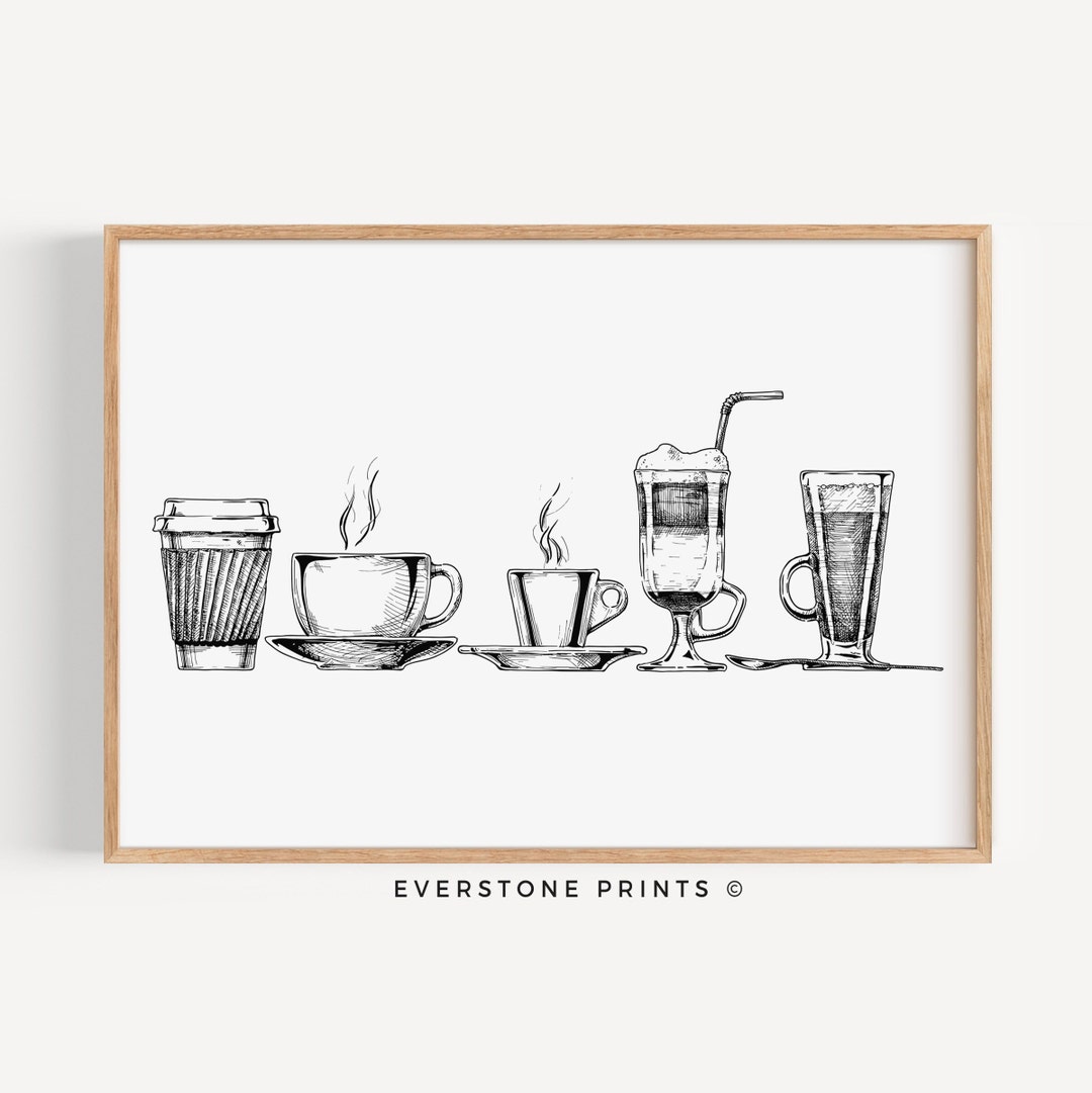 types-of-coffee-wall-art-coffee-print-coffee-bar-art-etsy