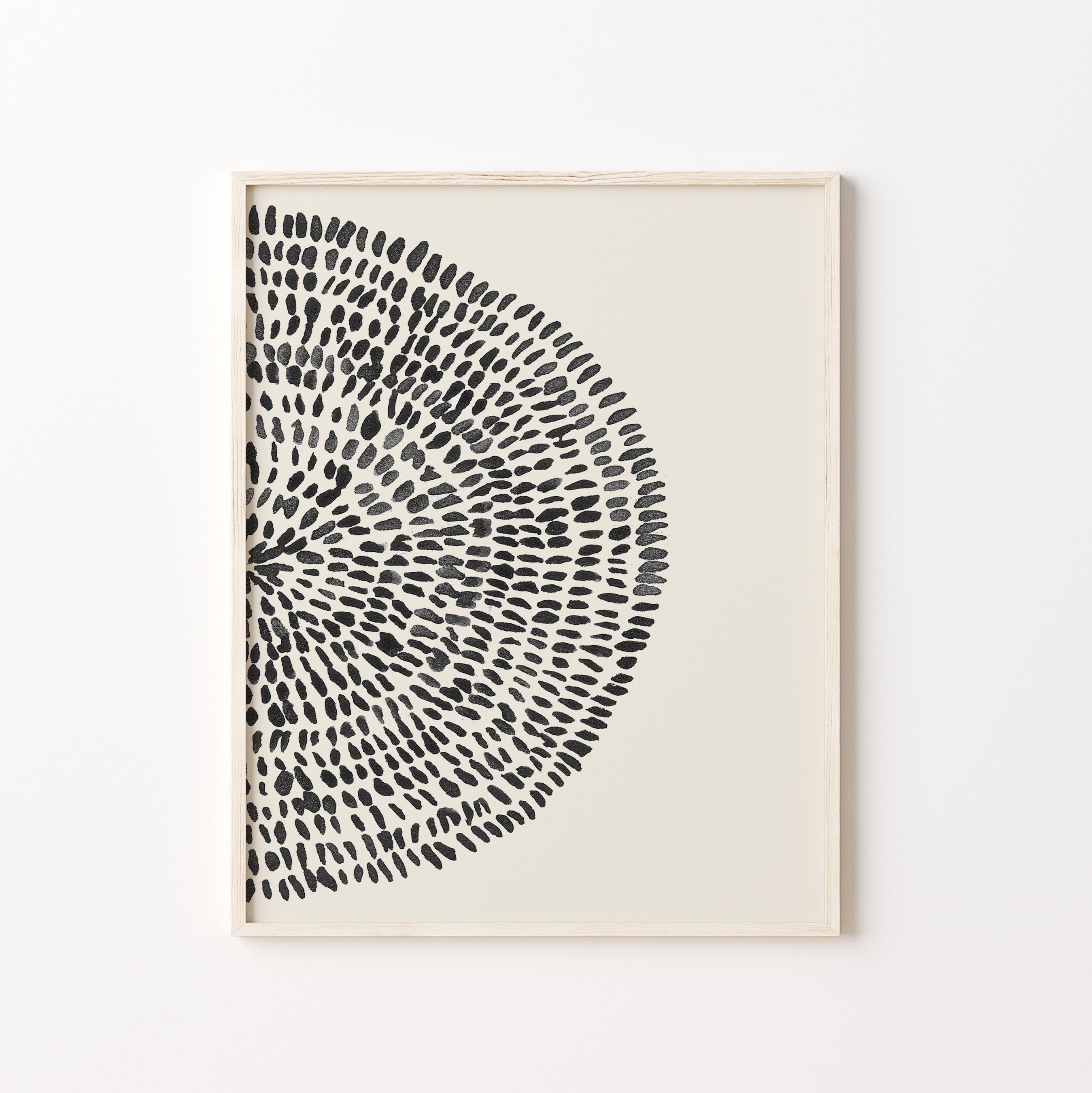 Geometric Circle Set of 2 Minimalist Art Set Geometric | Etsy