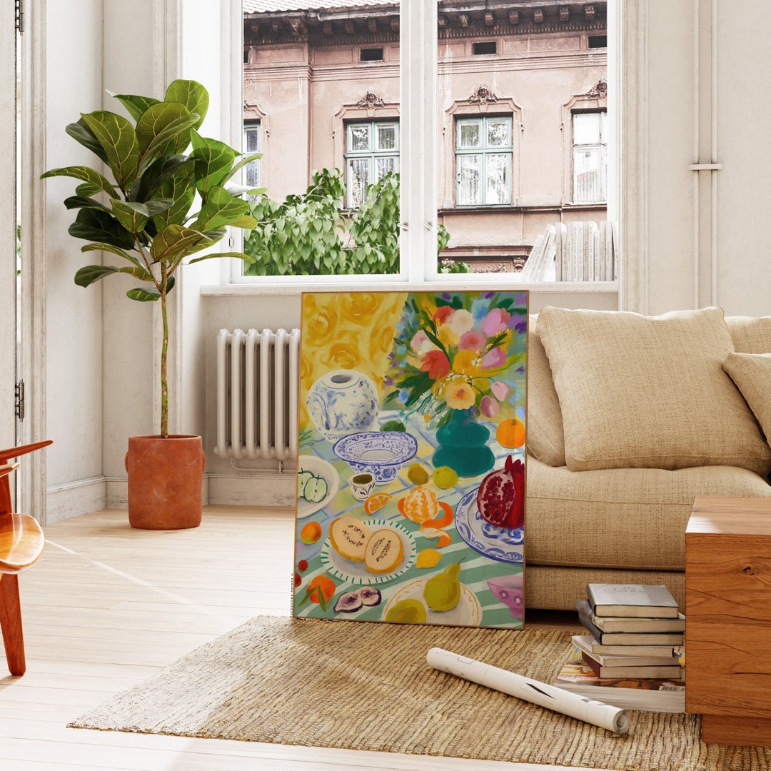 kitchen wall decor art prints - botanical prints -... Kitchen Wall Art | Still Life Art, Kitchen Decor, Floral Wall Art ...
