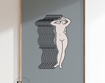 Les Muses アートプリント | ギリシャ版画、ギリシャ彫像アート、ギリシャ神話版画、ギリシャ女神アート、抽象ギリシャ、古代ギリシャアート