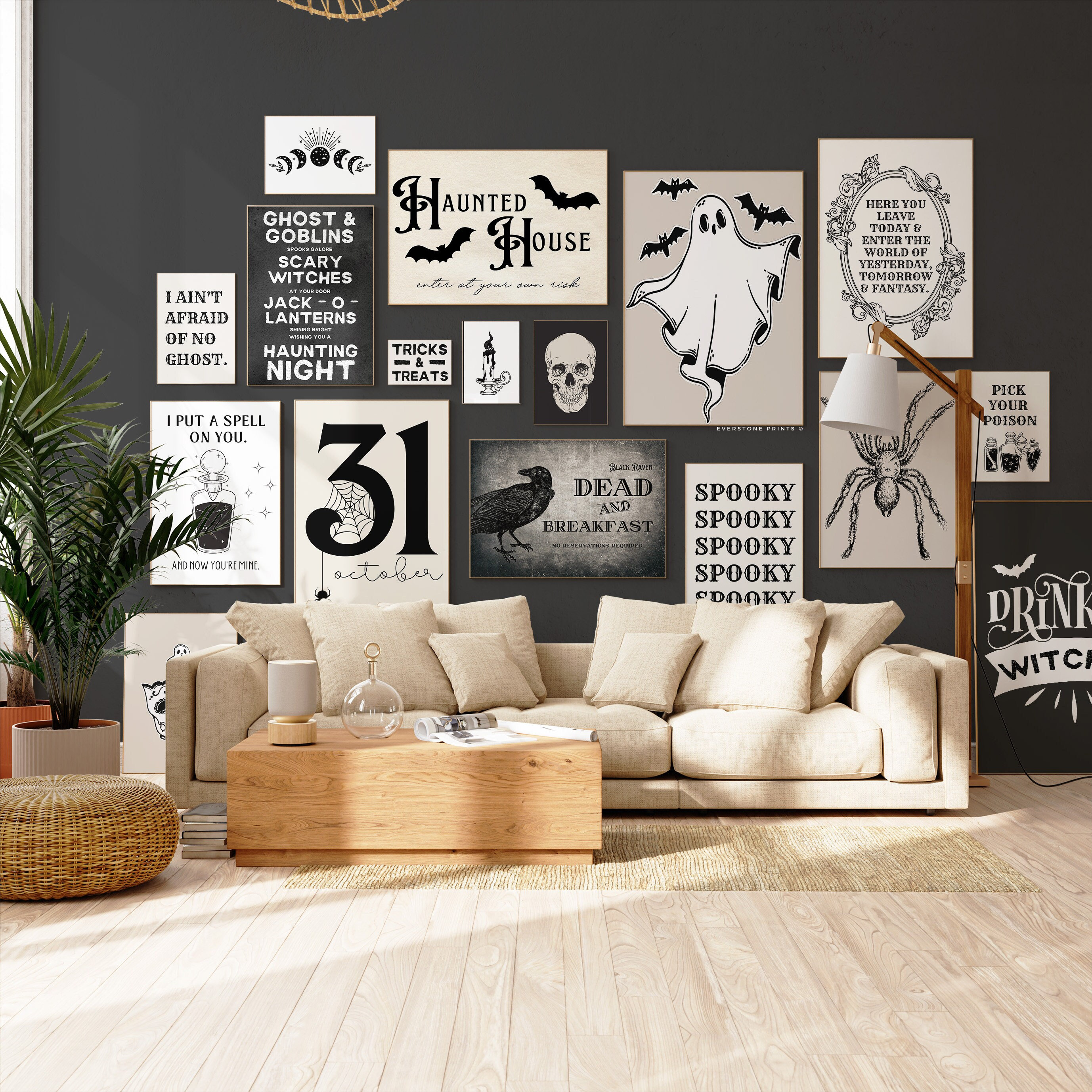 Halloween Art Mega Bundle | Set of 15+ Printables | Halloween Gallery ...