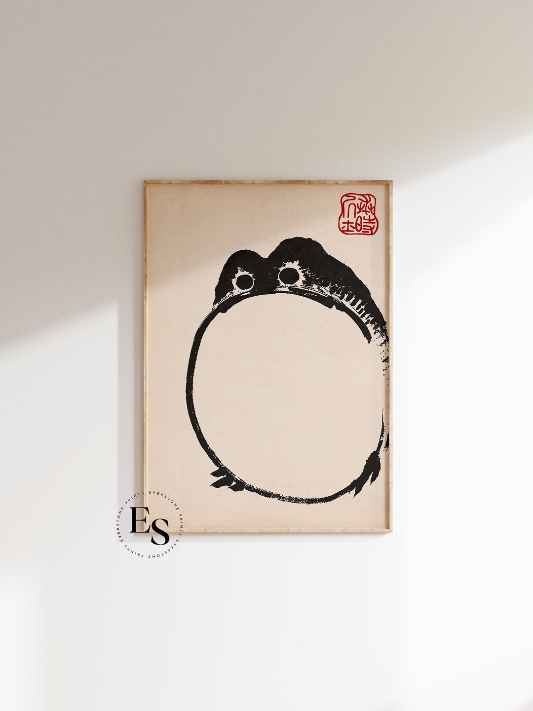 Japanese Frog Print Vintage Japanese Print, Animal Vintage Poster ...