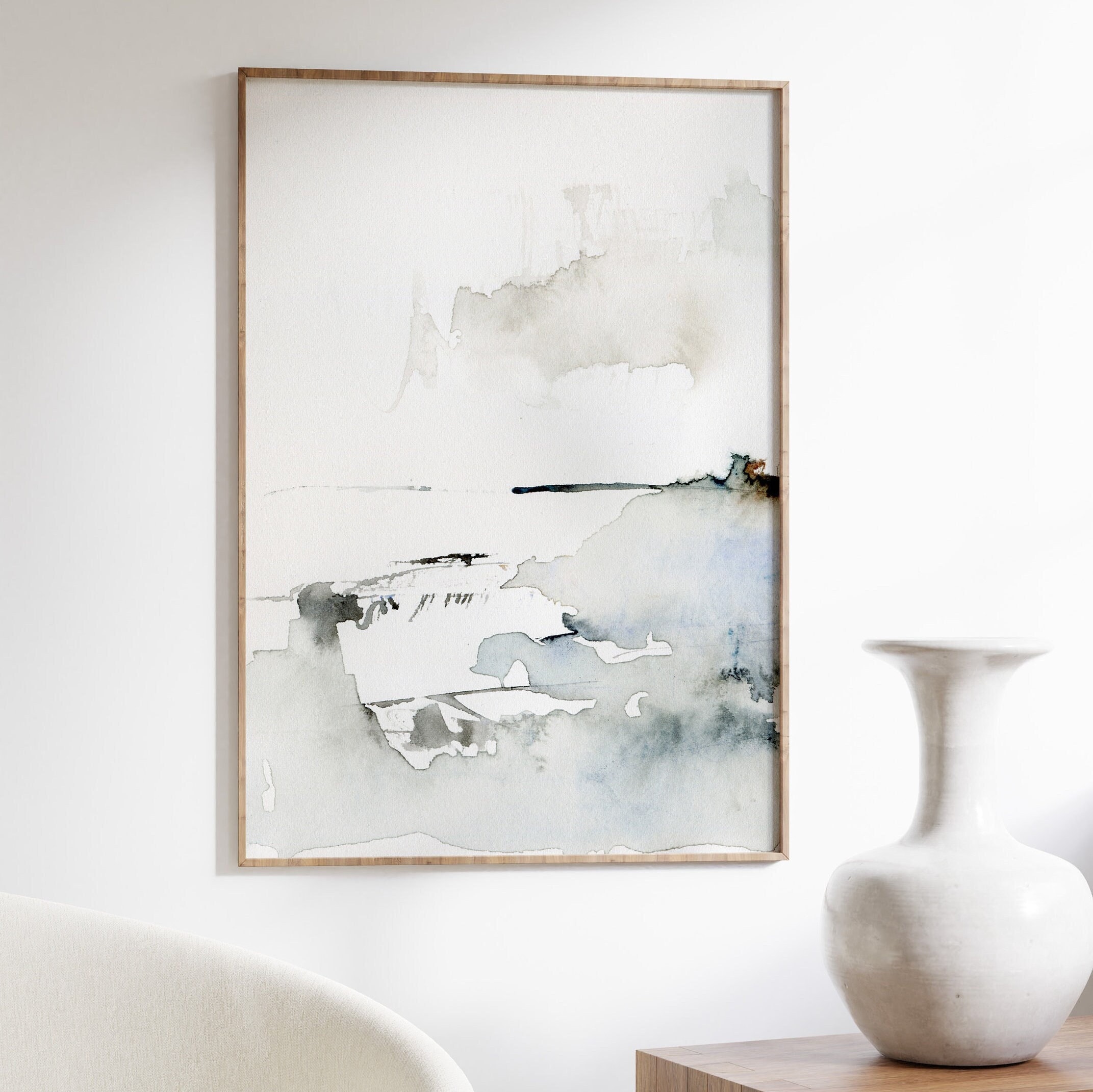 Watercolor Abstract Art | Modern Minimalist Poster | Abstract Wall Art ...