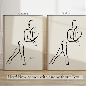 Pu&ograve; includere: Due disegni in bianco e nero di una persona seduta con le gambe incrociate. I disegni sono su uno sfondo crema. Il testo "frank silhouette" &egrave; nell'angolo in basso a destra del disegno a sinistra.
