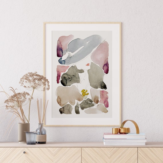 Watercolor Abstract Art | Pastel Soft Color Brush Strokes | Abstract Art | Vibrant Print | Pastel Abstract | Printable Wall Art