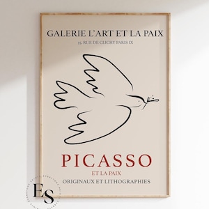 Picasso Abstrakter Vogel Druck, Abstrakter Picasso Druck, Picasso Kunst, Pablo Picasso Kunstdruck, Museumsausstellung Kunst, Picasso Vintage Kunst