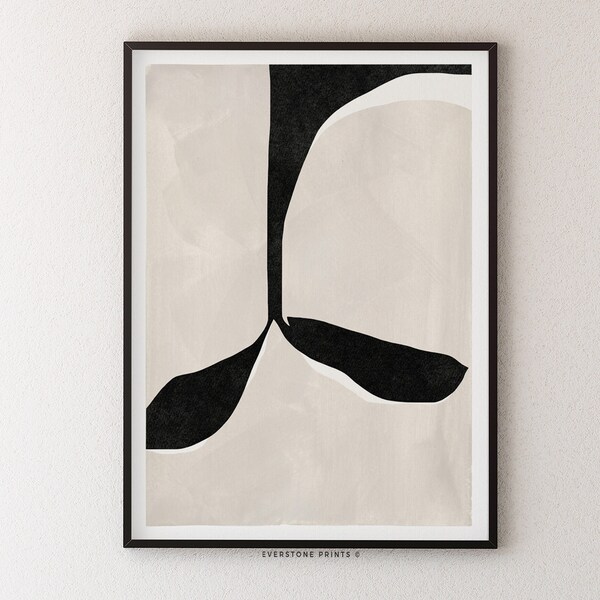 Black White Abstract - Etsy