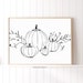Pumpkin Print Fall Printable Farmhouse Fall Decor - Etsy