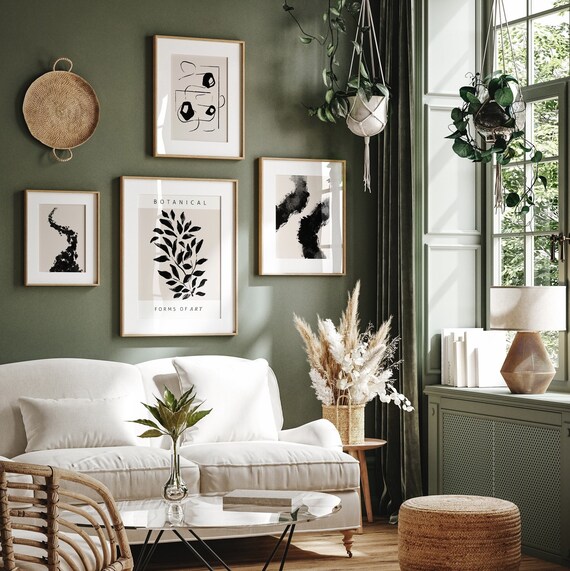 Abstract Gallery Wall Set Bespoke Wall Art Modern Wall Art Etsy