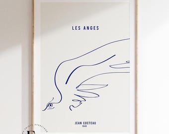 “Adam & Eve” by Jean Cocteau Poster 1989 Adam & Eve” by Jean Cocteau Poster 1989