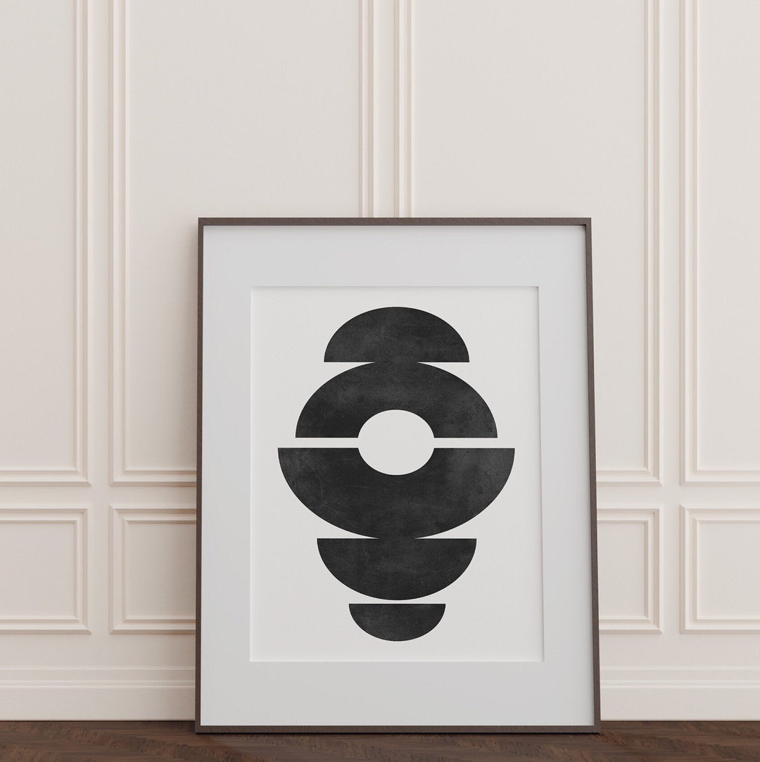 Black Abstract Art Print | Black and White Abstract Art, Gallery Wall ...