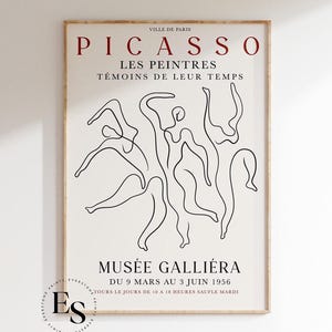PABLO PICASSO Exhibition Print | Exhibition Poster, Picasso Poster, Mid Century Art, Museum Poster, Printable Wall Art
