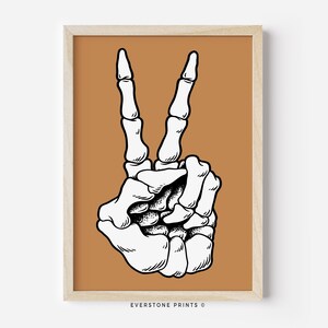 Skeleton Hand Wall Art | Halloween Wall Art | Witchy Wall Art | Spooky Print | Skeleton Wall Art | Halloween Printable | Printable Art