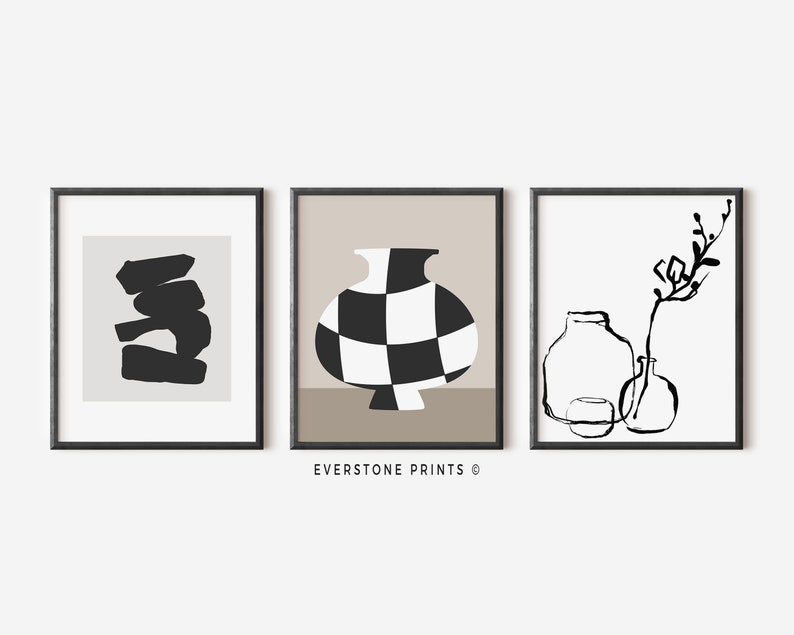 Modern Gallery Wall Set Set of 15 Printables Mega Bundle Etsy