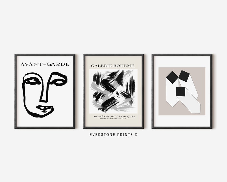 Modern Gallery Wall Set Set of 15 Printables Mega Bundle Etsy