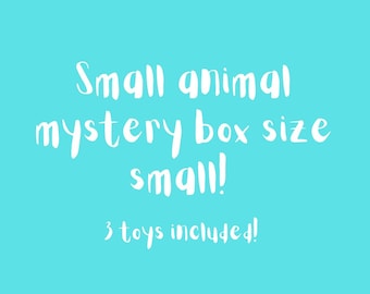 Small Animal Mystery Box size small, small animal toys perfect for your rat, rabbit, guinea pig, or chinchilla