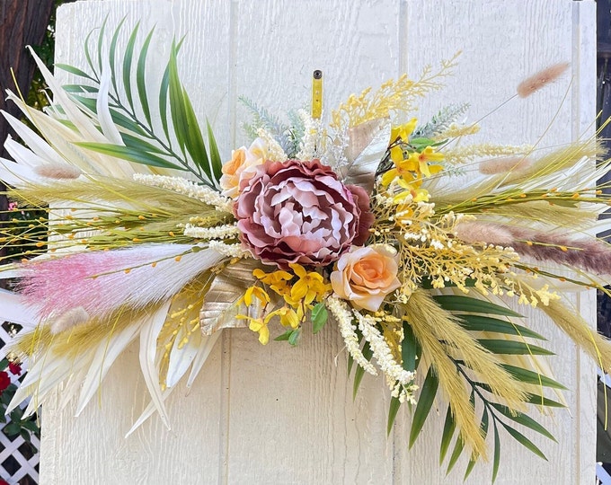 wall swag BoHo style beige champaign color
