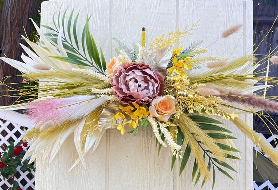 wall swag BoHo style beige champaign color