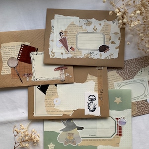 Lettera di corrispondenza - posta ordinaria - flipbook - amico di penna - set di cancelleria