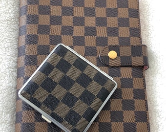 Louis Vuitton Cigarette case Monogram Brown Mens Authentic Used Y029