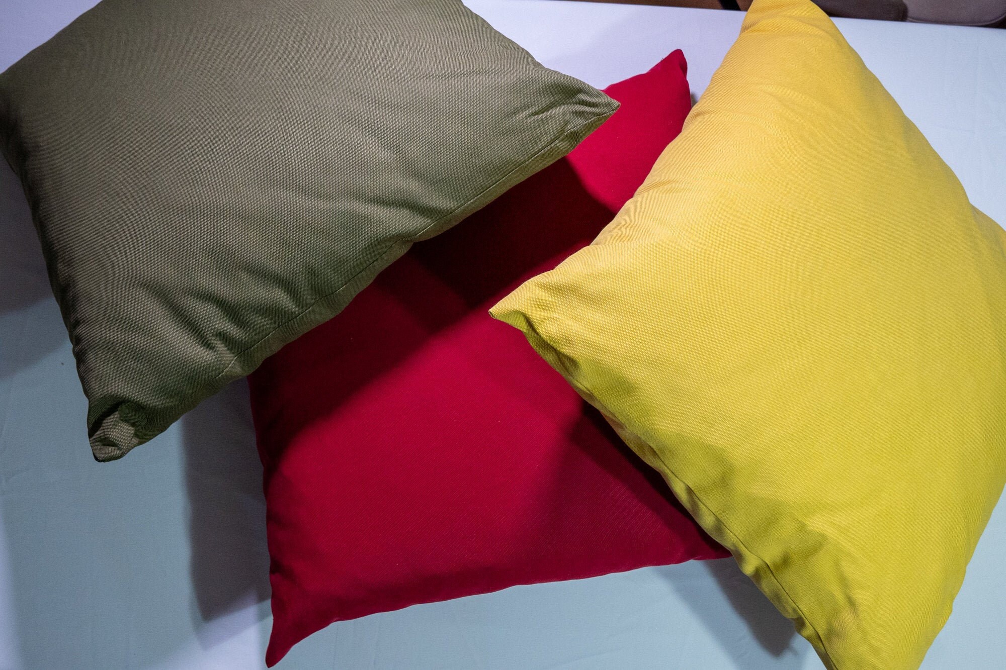 Bunte Bodenkissen set in rot grün und gelb Bodenkissen-Set | Etsy