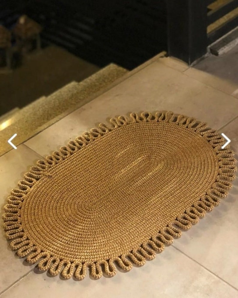 Minimalist Home Decor Jute Door Mat Etsy