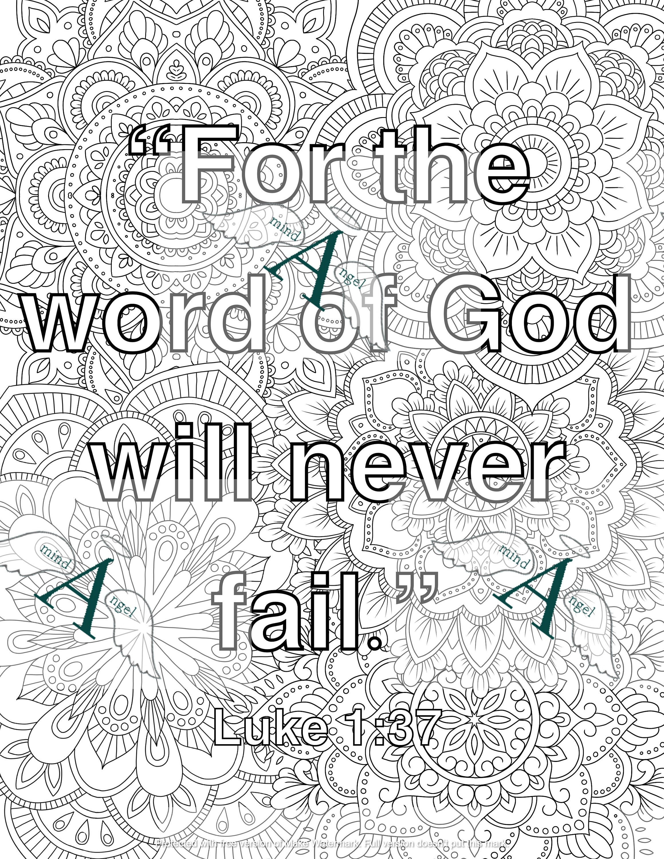 5 New Bible Quote Coloring pages Colouring Books instant pdf | Etsy