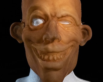 The Creepy C. - hand made latex mask - blank unpainted, no strap