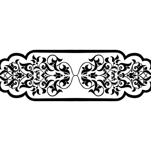 Floral Islamic Window Downloadable SVG File for use on Stationery posters, wall decor and much more