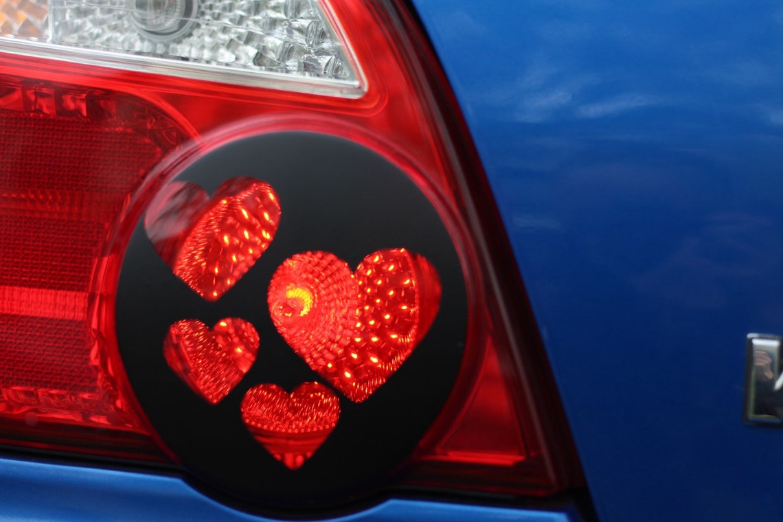 Heart Tail Light Overlays Etsy