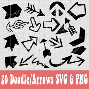 Arrow Doodle elements svg bundle | swashes svg | flourishes svg | swoosh svg | swirl svg | accent svg | divider svg | underline svg