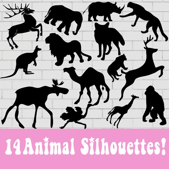 Woodland Animals Svg Forest Animals Svg Animal Silhouette - Etsy