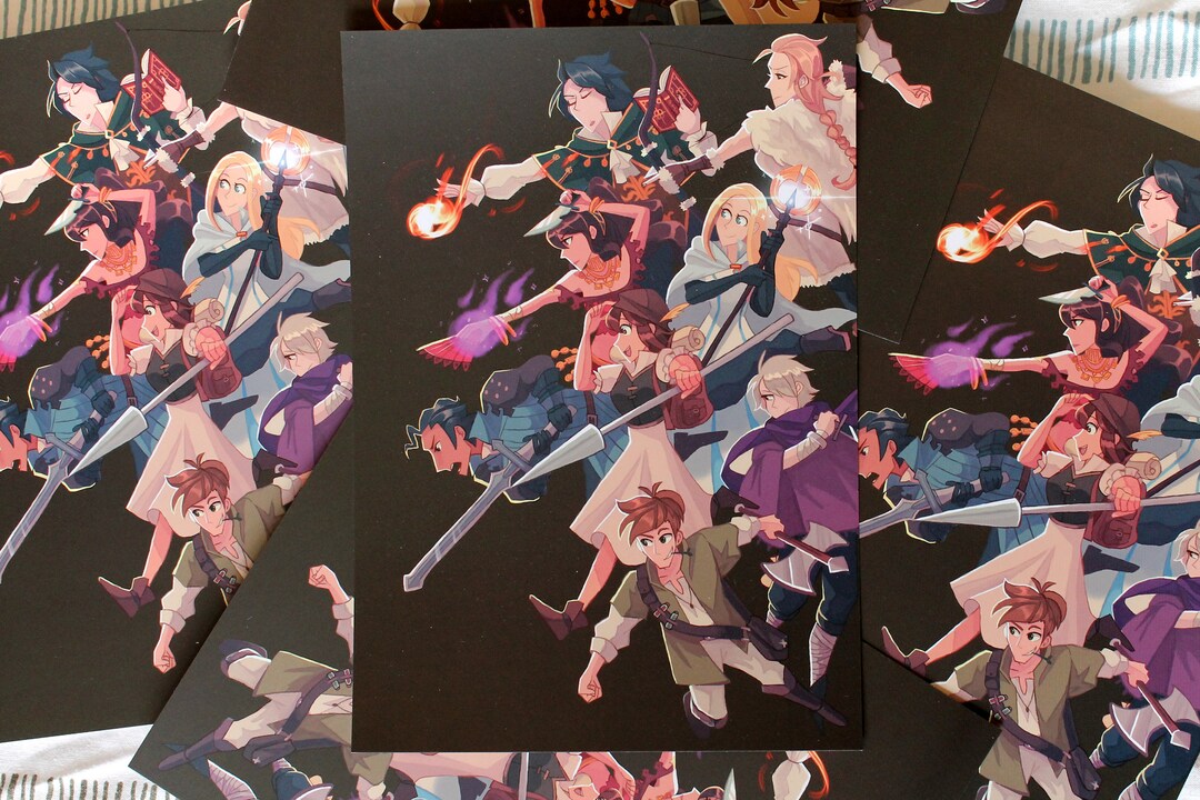 Octopath Traveler A5 Print - Etsy