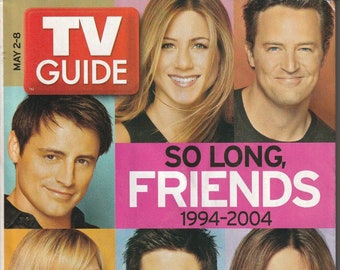 TV Guide May 2-8, 2004 - Friends cover